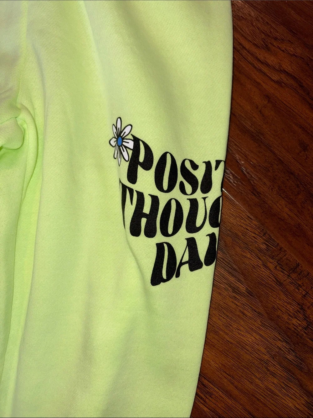Justice Neon Yellow 'Positive Thoughts' Joggers Youth M